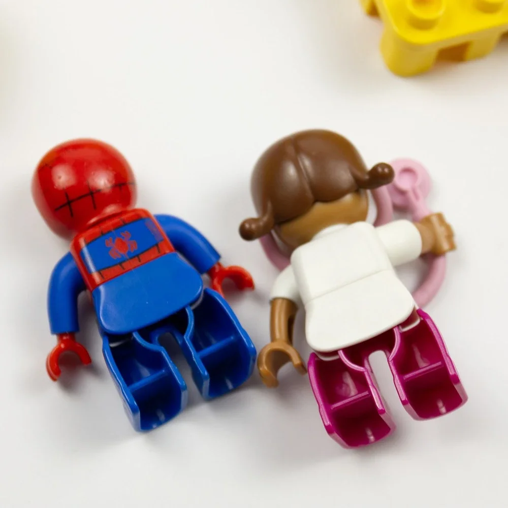 Lego Duplo Bulk Lot of 130+ pcs. Red Orange Yellow Green Blue Purple Pink + READ